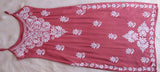 SAMA MAUVE PINK SLEEVLESS RAYON KURTA
