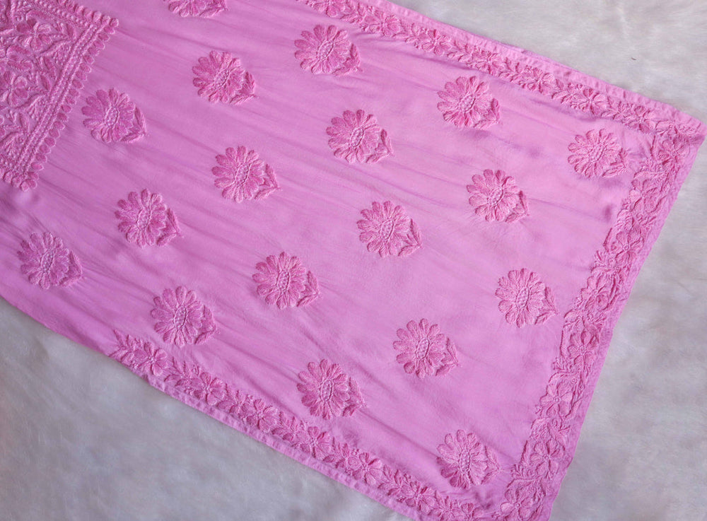 ZEENAT BABY PINK KURTA PANT SET