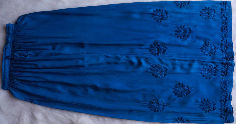 ZEENAT ROYAL BLUE KURTA PANT SET