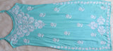 SAMA MINT GREEN SLEEVLESS RAYON KURTA