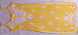 SAMA YELLOW SLEEVLESS RAYON KURTA