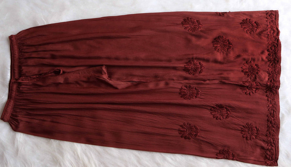 ZEENAT BROWN KURTA PANT SET