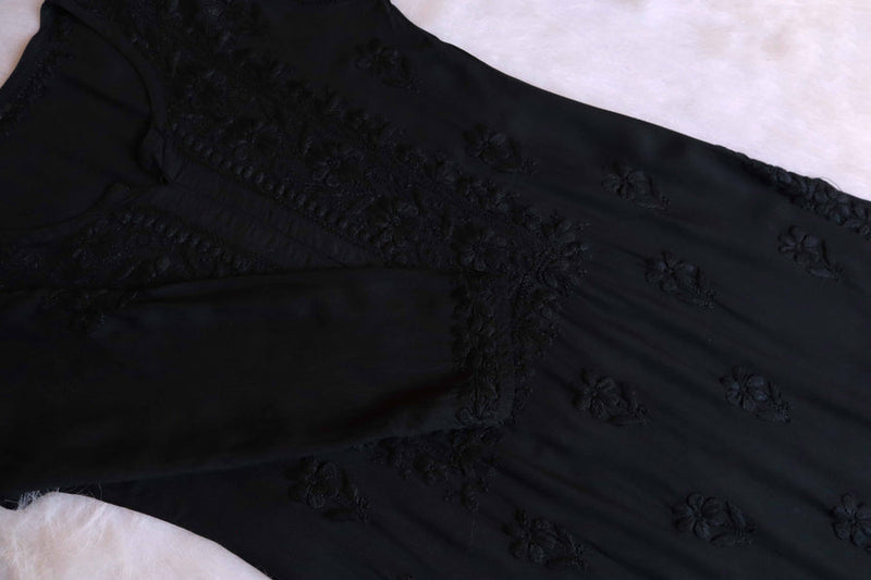 RUHANA BLACK KURTA PANT SET