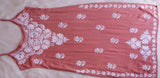SAMA ROSE BROWN SLEEVLESS RAYON KURTA