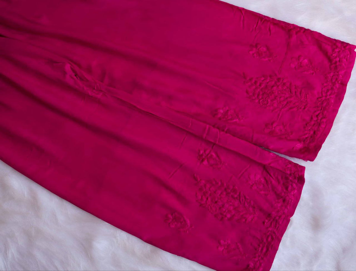 RUHANA DEEP PINK KURTA PANT SET